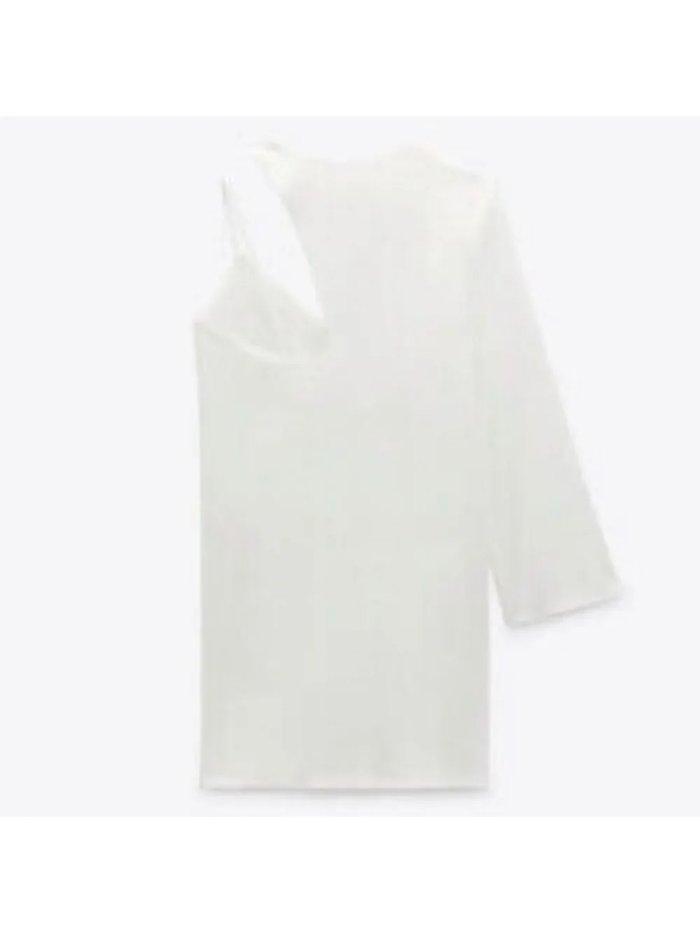NWT Zara One Shoulder Asymmetrical Dress, Size L - Picture 5 of 7